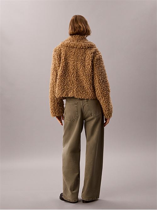 faux teddy collar jkt CALVIN KLEIN JEANS | LV047H544GHNS